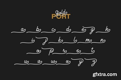 Gold Port - Font Duo