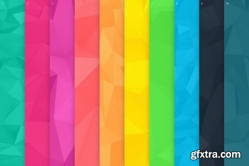 Colorful Polygon Backgrounds