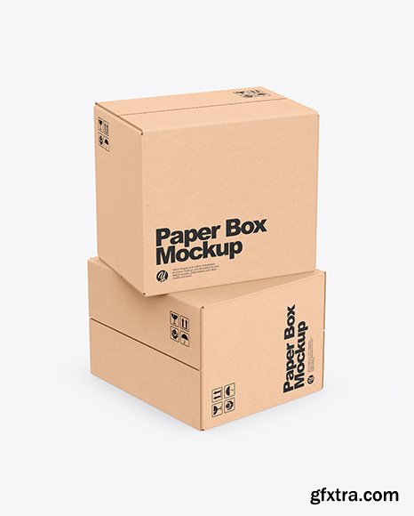 Two Kraft Boxes Mockup 42959