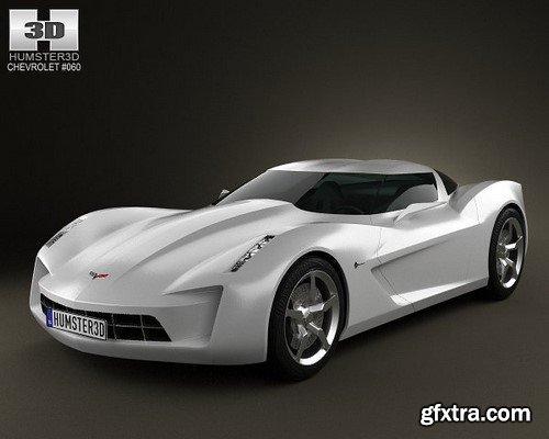 Chevrolet Stingray concept 2009 3D Model