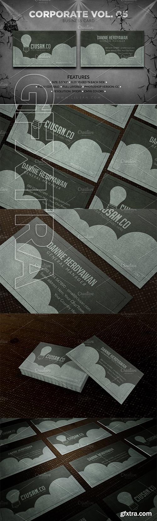 CreativeMarket - Corporate Business Card Vol. 05 3165437