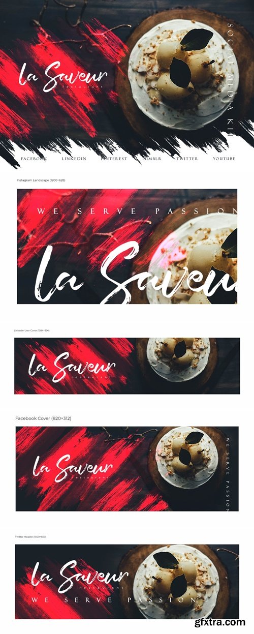 Gourmet Restaurant Social Media Kit