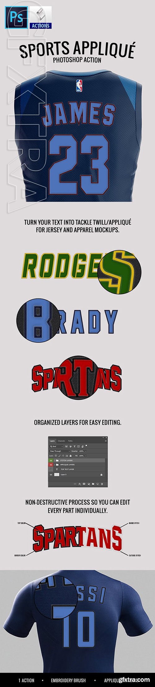 GraphicRiver - Sports Applique Generator Action 23732926