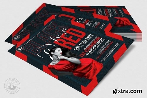 Black and Red Flyer Template V5