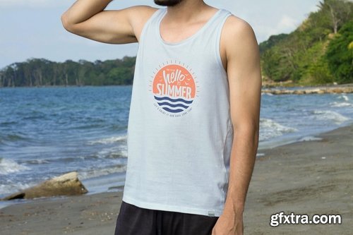 Tank Top Mens Mock Up