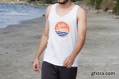 Tank Top Mens Mock Up