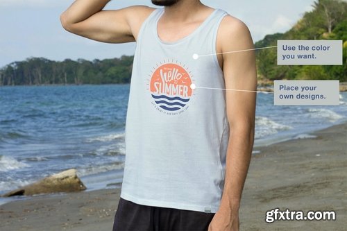 Tank Top Mens Mock Up