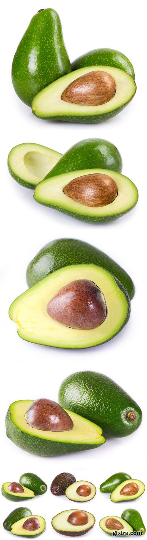 Photo - Avocado Isolated - 15xJPGs