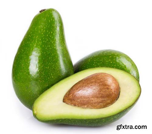 Photo - Avocado Isolated - 15xJPGs