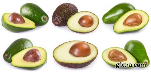 Photo - Avocado Isolated - 15xJPGs