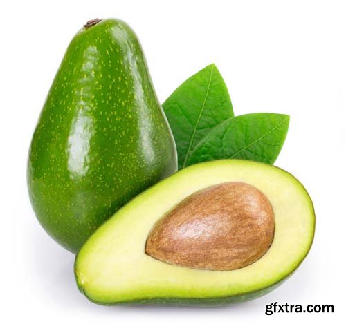 Photo - Avocado Isolated - 15xJPGs