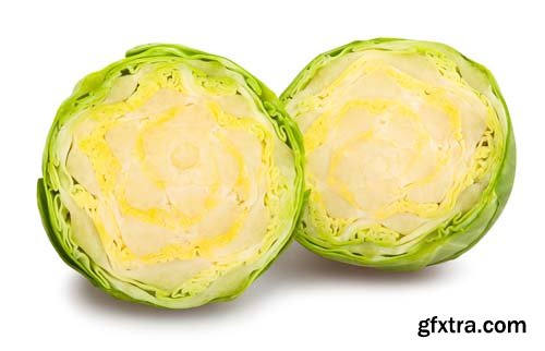 Photo - Brussels Sprouts Isolated - 10xJPGs