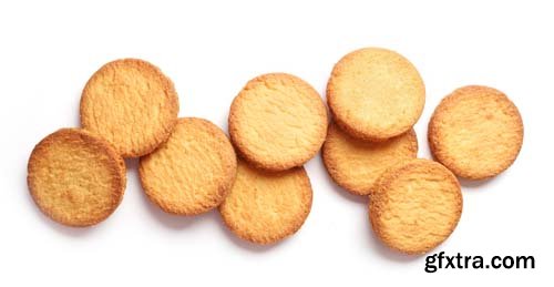 Photo - Butter Cookies Isolated - 10xJPGs