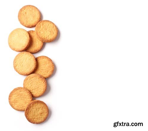 Photo - Butter Cookies Isolated - 10xJPGs