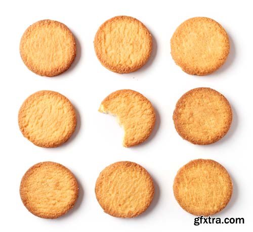 Photo - Butter Cookies Isolated - 10xJPGs