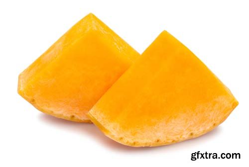 Photo - Butternut Squash Isolated - 7xJPGs -