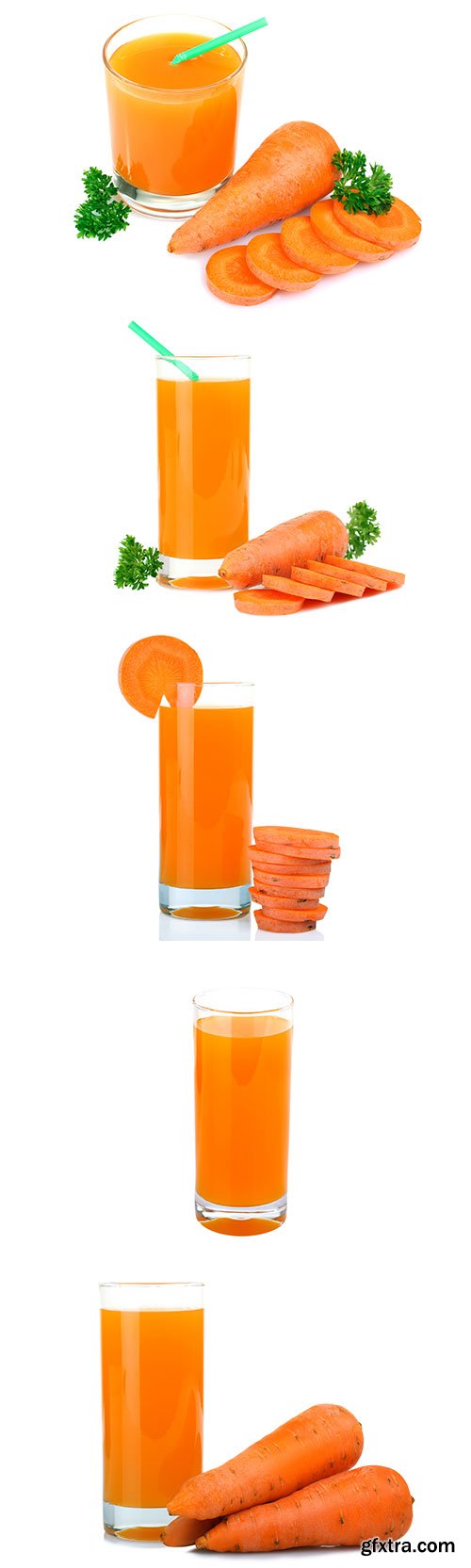 Photo - Carrot Juice Isolated - 9xJPGs