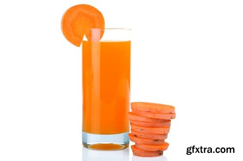 Photo - Carrot Juice Isolated - 9xJPGs