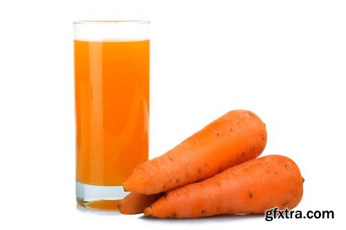 Photo - Carrot Juice Isolated - 9xJPGs