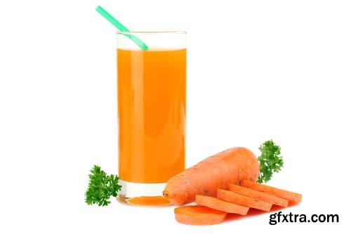 Photo - Carrot Juice Isolated - 9xJPGs