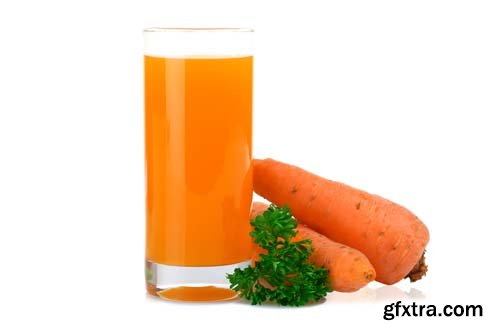 Photo - Carrot Juice Isolated - 9xJPGs