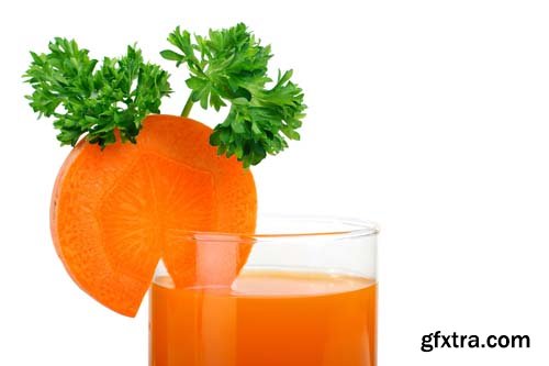 Photo - Carrot Juice Isolated - 9xJPGs