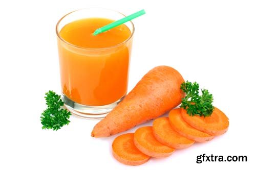 Photo - Carrot Juice Isolated - 9xJPGs