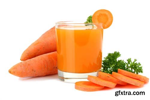 Photo - Carrot Juice Isolated - 9xJPGs