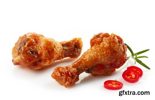 Photo - Chicken Legs Isolated - 9xJPGs