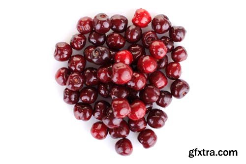 Photo - Fresh Cherries Isolated - 10xJPGs