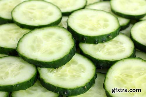 Photo - Fresh Cucumbers Isolated - 10xJPGs