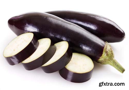 Photo - Fresh Eggplant Isolated - 5xJPGs