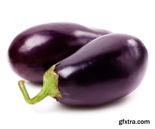 Photo - Fresh Eggplant Isolated - 5xJPGs