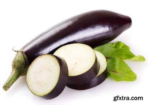 Photo - Fresh Eggplant Isolated - 5xJPGs