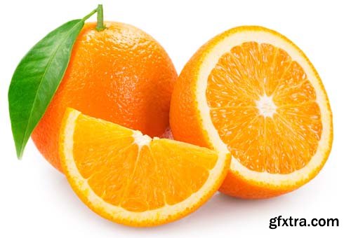 Fresh Orange Isolated - 10xJPGs