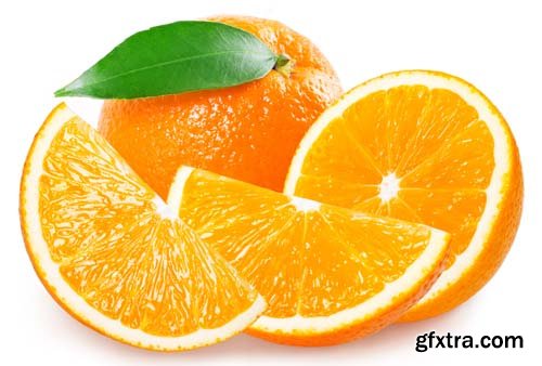 Fresh Orange Isolated - 10xJPGs