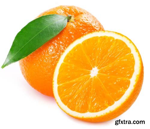 Fresh Orange Isolated - 10xJPGs