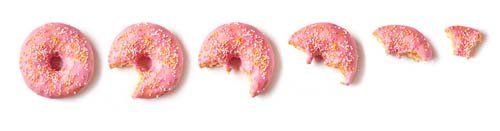 Freshly Baked Donuts Isolated - 6xJPGs