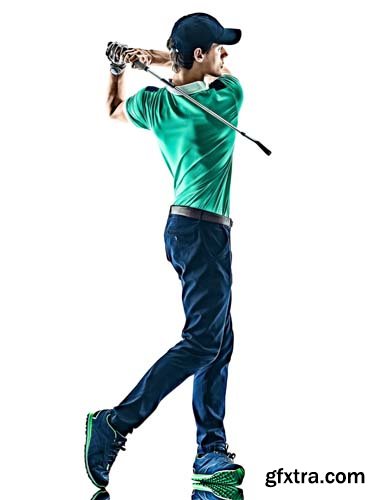 Golfer Isolated - 10xJPGs