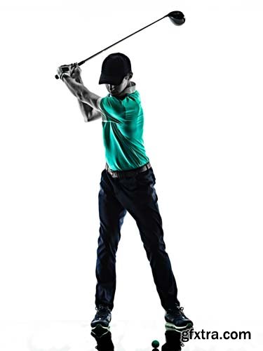 Golfer Isolated - 10xJPGs