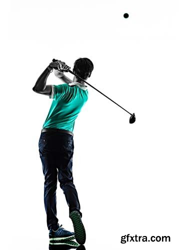 Golfer Isolated - 10xJPGs