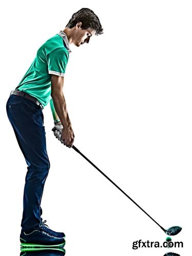 Golfer Isolated - 10xJPGs