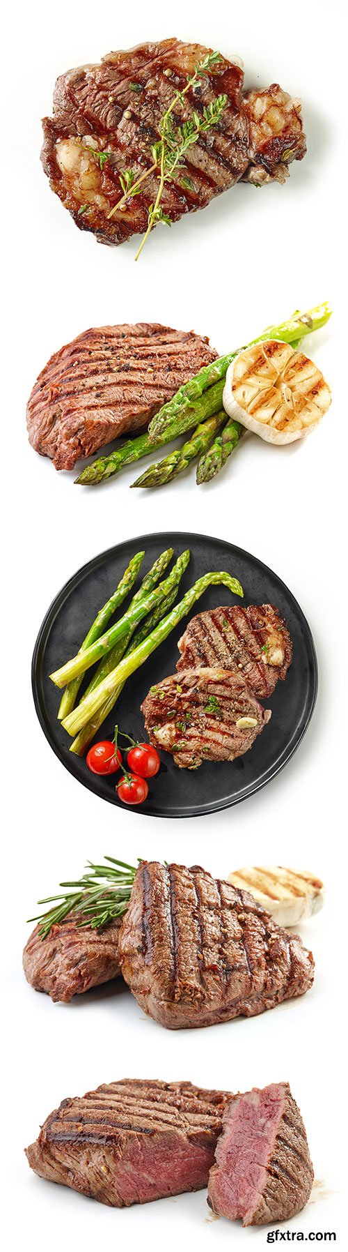 Grilled Steak Isolated - 10xJPGs