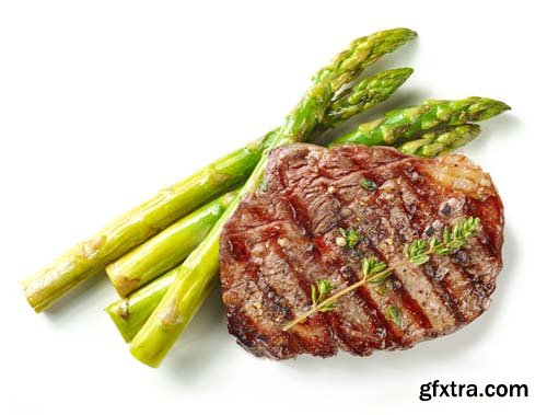 Grilled Steak Isolated - 10xJPGs