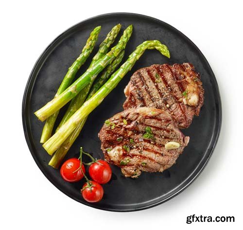 Grilled Steak Isolated - 10xJPGs