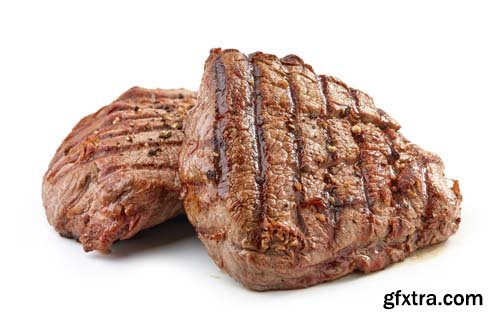 Grilled Steak Isolated - 10xJPGs