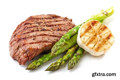 Grilled Steak Isolated - 10xJPGs