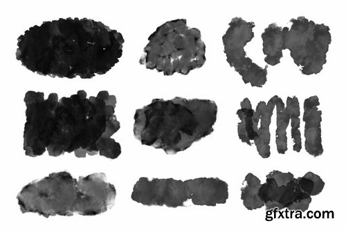 75 Wet Ink Photoshop Stamp Brushes