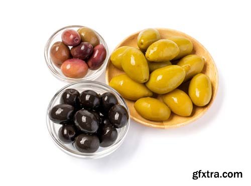 Olives Isolated - 9xJPGs