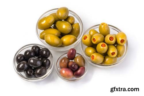 Olives Isolated - 9xJPGs